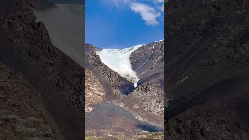 キルギスタンで起こった雪崩に巻き込まれた映像が怖すぎる衝撃映像！