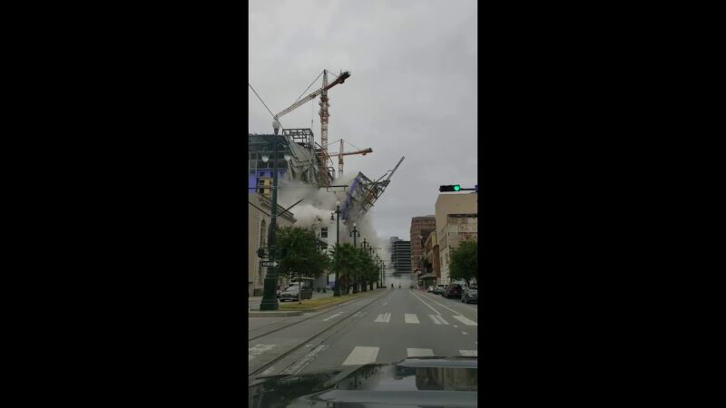 ニューオーリンズのハードロックホテルが建設中に倒壊！