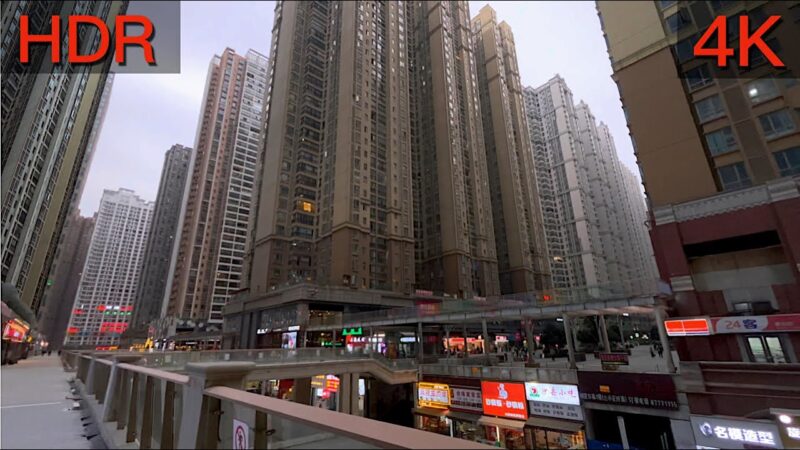中国貴州省の50万人が住む集合住宅を歩いてみた！！