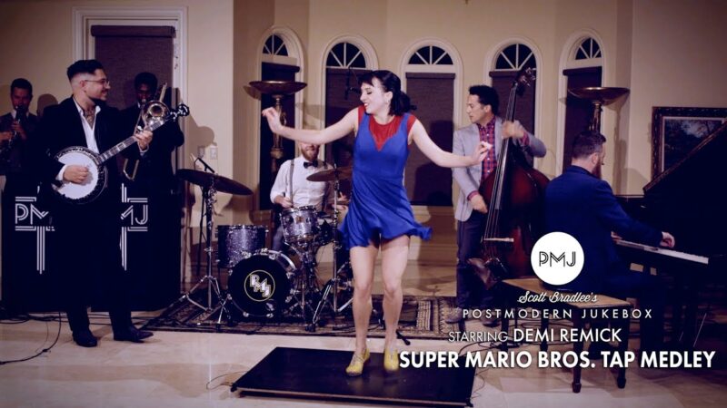 Super Mario Bros.(スーパーマリオブラザーズ)がタップダンスになっててかっけー！