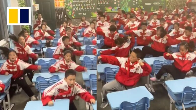 中国の小学校で授業中に生徒たちが「バトルダンス」を踊ってるｗｗｗ
