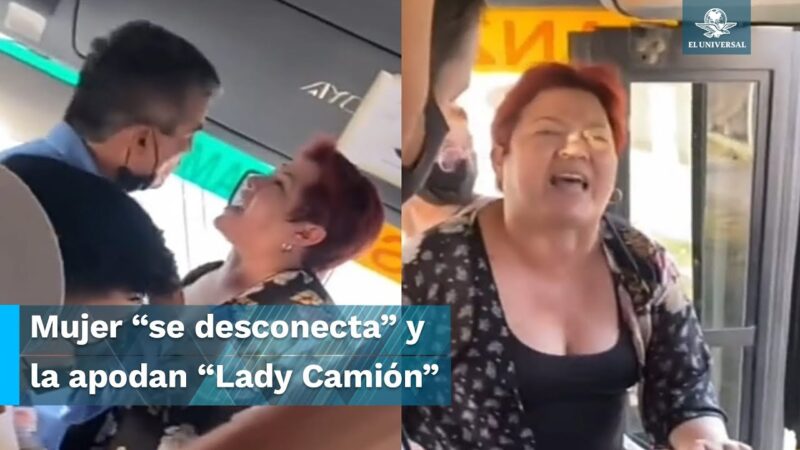 バスの運転手と喧嘩した女性が石を投げて子供にけがをさせる！！