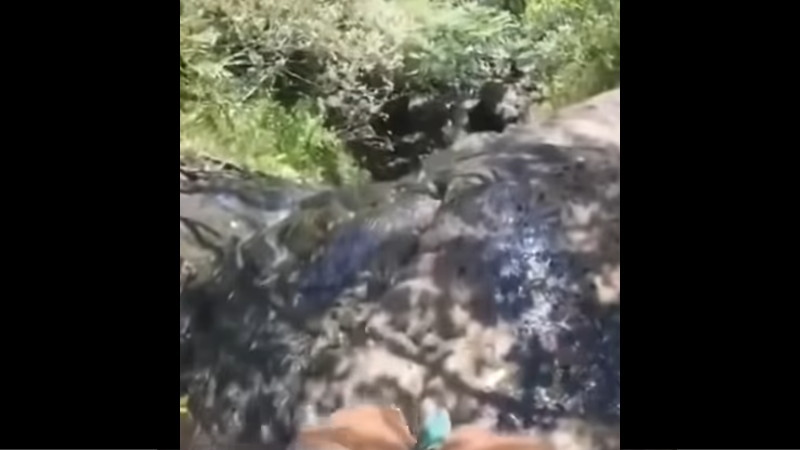 崖から落ちた女性が身につけていたボディカメラがヤバい！