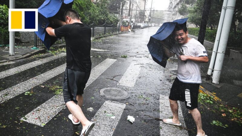 中国上海を襲った超大型台風がこんな感じ！！