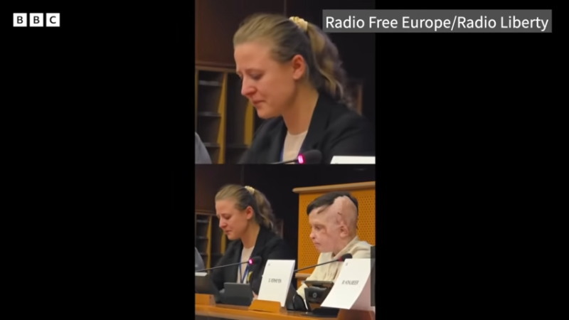 ウクライナの少年が欧州議会で涙の証言ロシアの攻撃で母親を失った悲劇の全貌を国際社会に伝える。