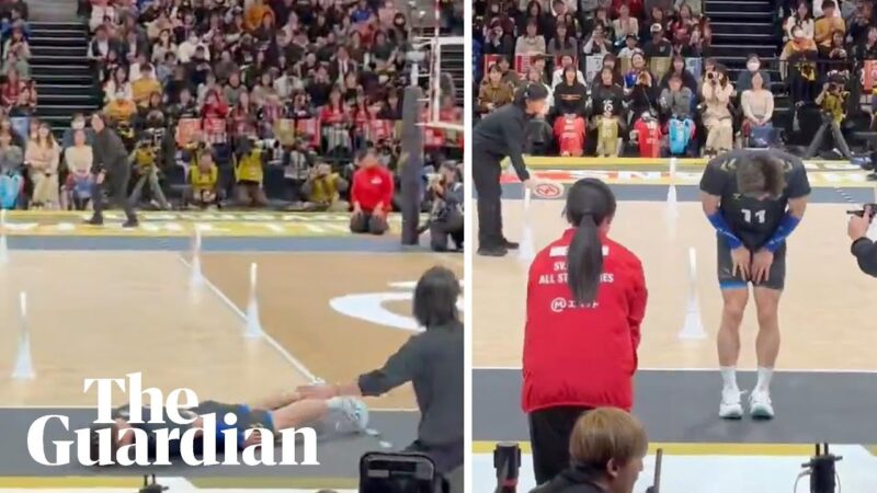 日本のバレボール選手が見せたのはスライディング土下座ｗｗｗｗｗ