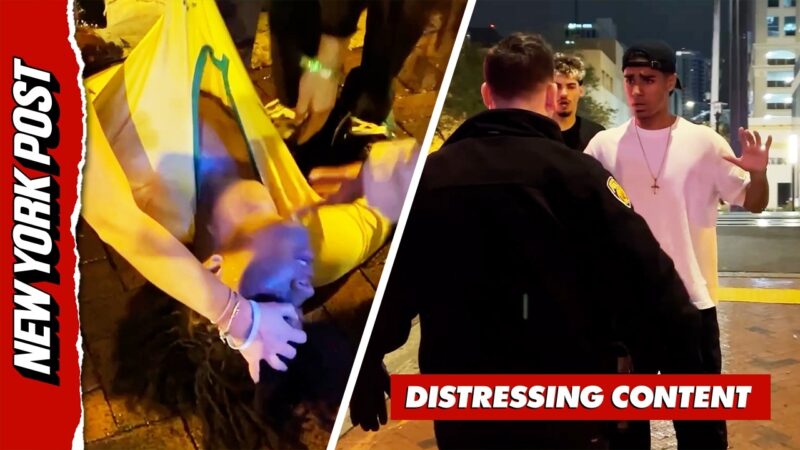 コントロールを失ったタクシーが2人の女性が押し潰される！！