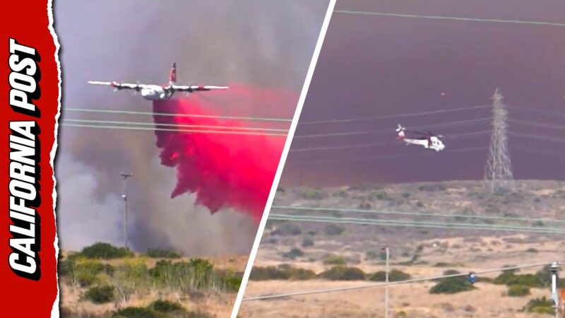 サンディエゴ郡の海兵隊基地で山火事が拡大し避難命令！！